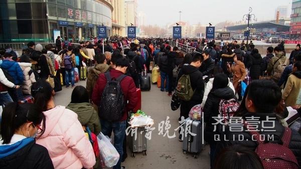 春运即将开始,济南站旅客已爆棚